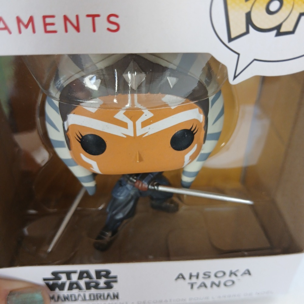 HALLMARK FUNKO POP STARWARS ORNAMENT AHSOKA TANO Christmas Tree Lucasfilm Decor - Picture 5 of 6